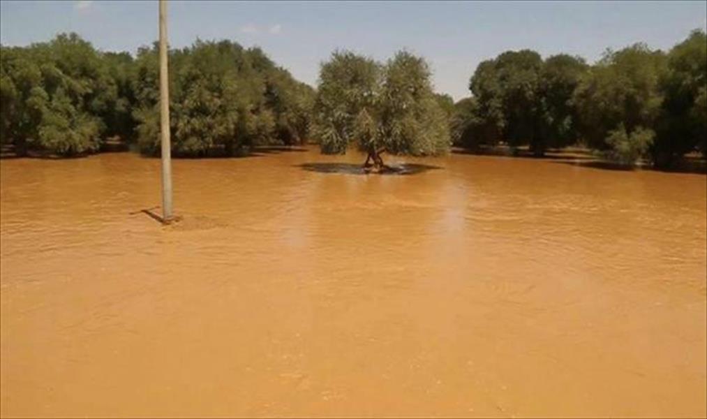 غرق اثنين بينهما طفل في مياه وادٍ ببني وليد