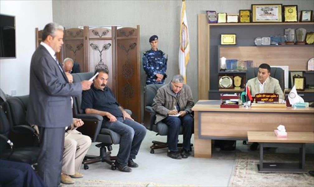 مديرو مدارس الجاليات الأجنبية ببنغازي يلتقون المكلف بمهام «تعليم الموقتة»