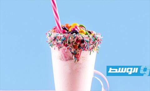 ميلك شيك حلوى القطن