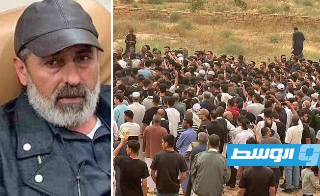بمشاركة عشرات المواطنين.. جنازة «غنيوة» ودفنه في مدينة ككلة بالجبل الغربي