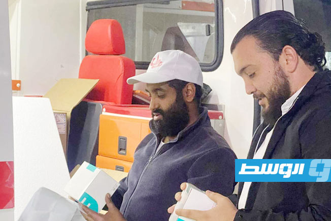 Arrival of medical supplies to support the Central Blood Bank in Sirte