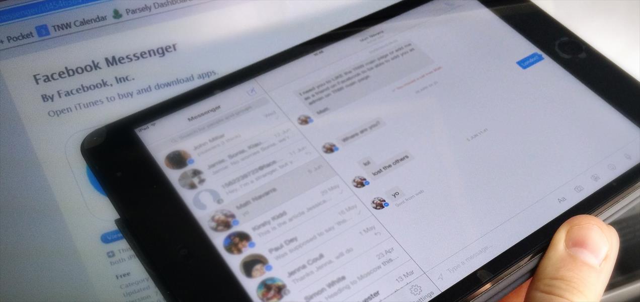 «فيسبوك» تطلق نسخة جديدة من تطبيق «فيسبوك ماسنجر» لأجهزة «آي باد»