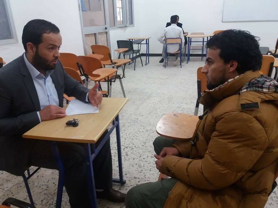 كلية الآداب جامعة أجدابيا تبدأ امتحانات القبول للطلبة الجدد
