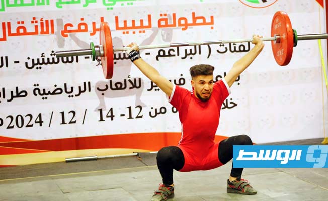 (صور).. منافسات قوية في اليوم الثاني من بطولة ليبيا لرفع الأثقال