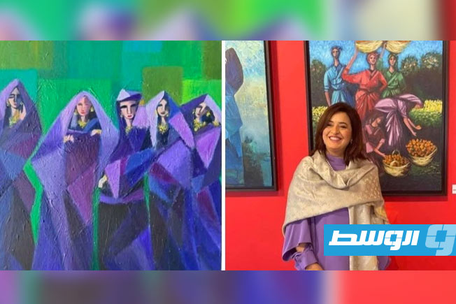 الفنانة الليبية نهلة الكيب تنال الماجستير بامتياز من الجامعة الملكية البحرينية