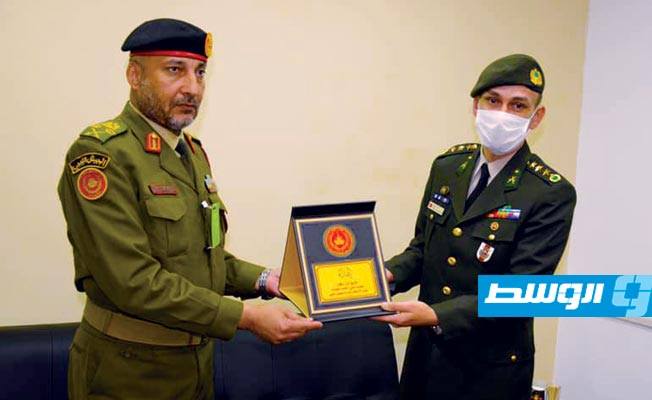 الحداد يلتقي الملحق العسكري التركي السابق