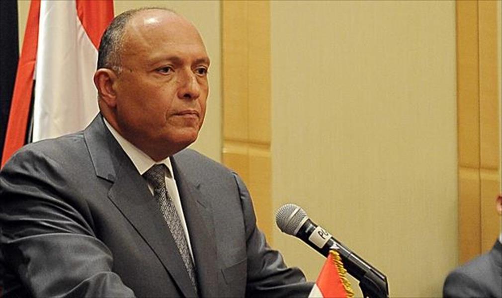 وزير خارجية مصر يستقبل وفدًا ليبيًا رفيع المستوى