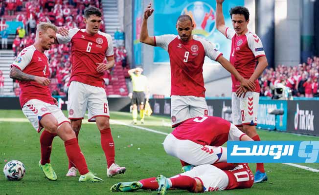 (فيديو) كأس أوروبا: استئناف مباراة الدنمارك وفنلندا بعد ساعة ونصف من سقوط إريكسن مغشيا عليه