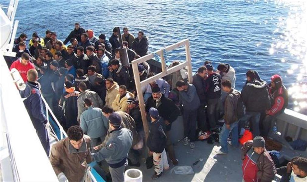 إنقاذ 99 مهاجرًا غير شرعي قبالة حقل صبراتة النفطي