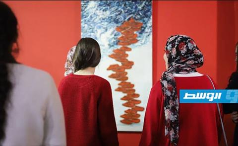 بالصور: انطلاق فعاليات معرض «آرت سبايس» التشكيلي ببنغازي