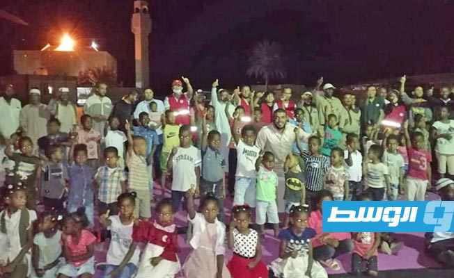 إفطار جماعي لنازحي تاورغاء بمخيم جنوب بني وليد