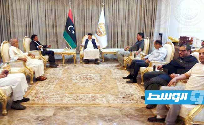 عقيلة يبحث مع وفد من مصراتة تطورات الأوضاع السياسية والمصالحة