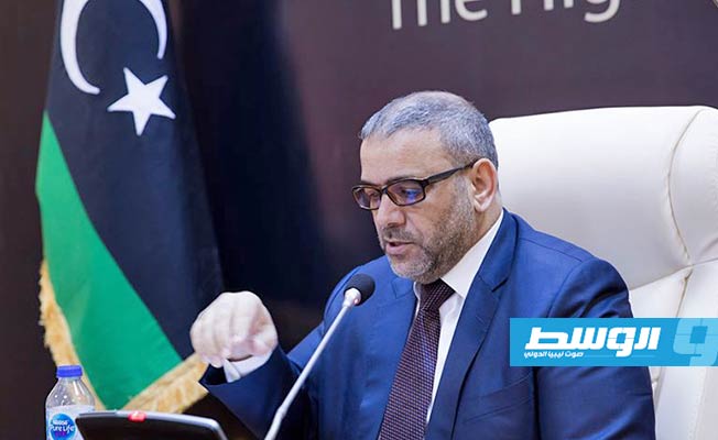 المشري يطالب رئيس المجلس الأعلى للقضاء بإبعاد السلطة القضائية عن التجاذبات السياسية