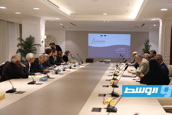 GNU Water Resources Minister meets with an Austrian company to address rising water levels in Zliten