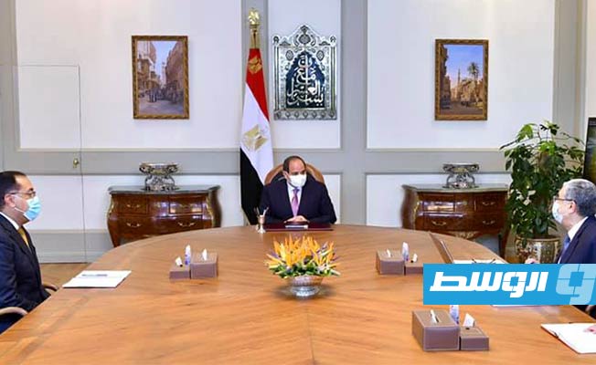 السيسي يبحث رفع قدرة شبكات الربط الكهربائي مع ليبيا