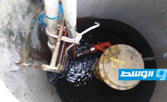 إزالة التعديات على خط النهر الصناعي في مصراتة