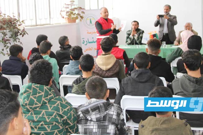 «الهلال الأحمر» يطلق حملة توعوية ضد التدخين لطلبة القبة
