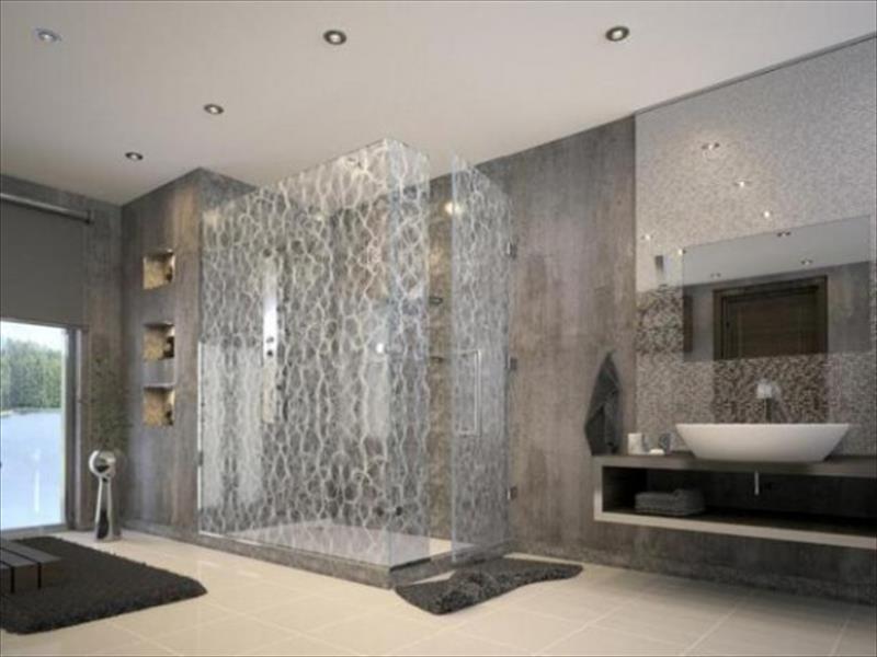 تصميمات مدهشة لكبائن الاستحمام الزجاجية