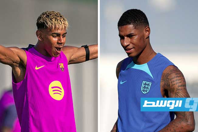 لامين يامال يرحب براشفورد في برشلونة قبل ساعات من الفحص الطبي