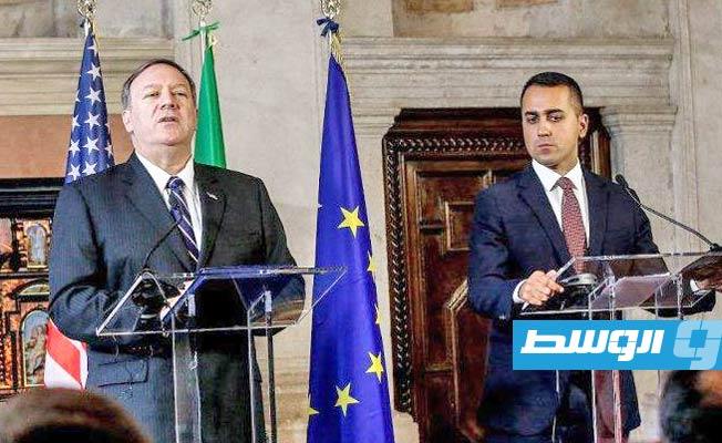 بومبيو: متفائلون لأن الوضع على الأرض تحسن في ليبيا الأسبوع الماضي
