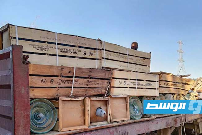 صرف عوازل كهربائية لخط نقل الطاقة غرب طرابلس- التبة