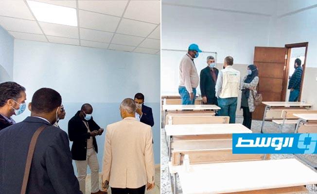 تجديد عيادة في سبها وإعادة تأهيل 3 مدارس بالخمس