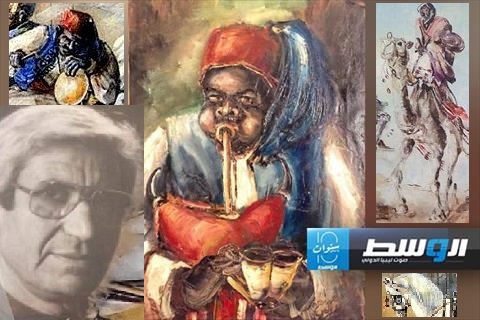 المشهد الليبي ببيئته وإنسانه في لوحات الفنان التشكيلي محمد البارودي