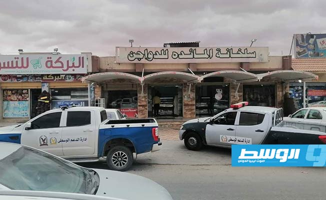 إقفال محال تجارية وتسجيل مخالفات لأخرى في بني وليد لعدم اتباع الإجراءات الوقائية