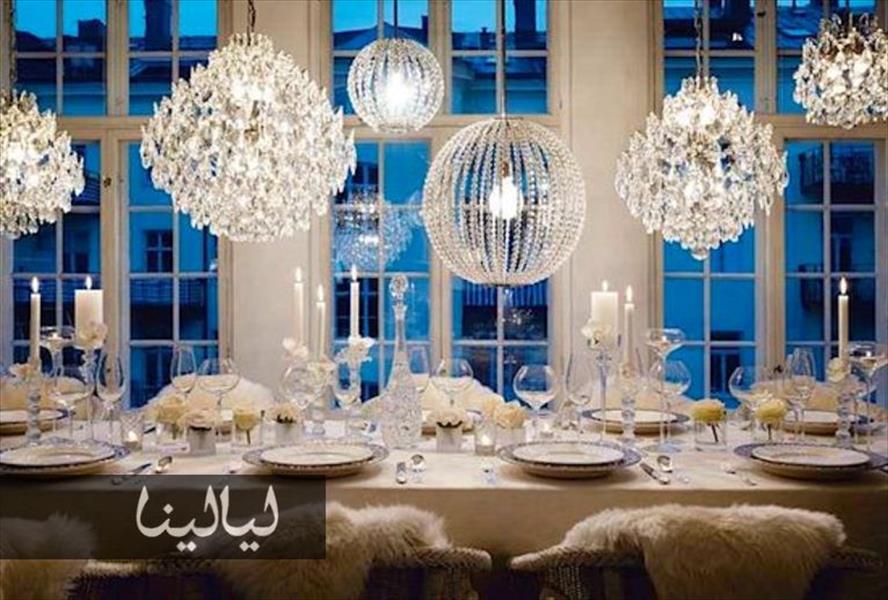 أضيفي لمسات الفخامة على منزلك مع ثريات الكريستال