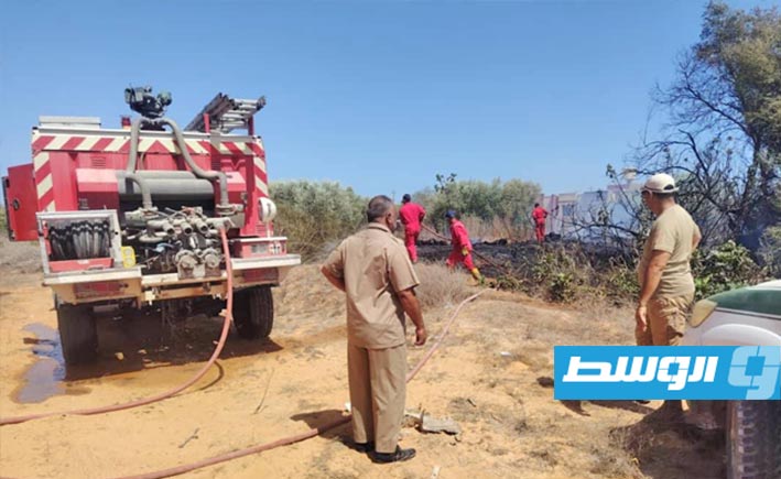 السيطرة على حريق بأرض زراعية في منطقة الإسماعيلية