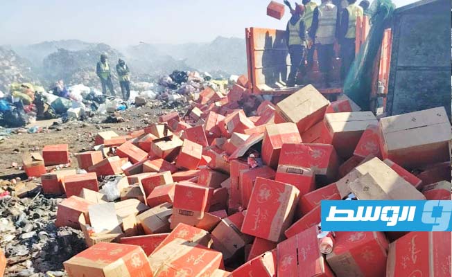 إعدام 930 صندوق حليب منتهية الصلاحية في سبها