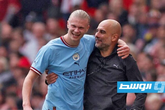 غوارديولا يشيد بهالاند قبل قمة ليفربول ويصفه بأفضل مهاجم في العالم