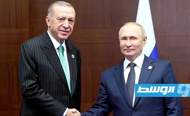 بوتين يشيد بإردوغان خلال تدشين محطة نووية أقامتها روسيا في تركيا