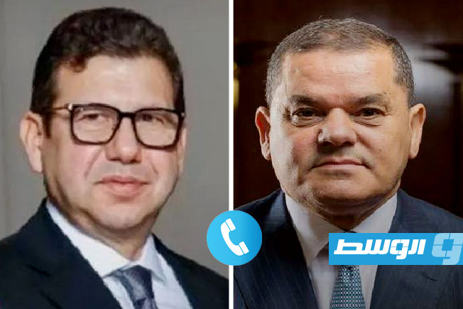 رئيس المخابرات المصرية يتصل بالدبيبة لتعزيته في وفاة الحداد ومرافقيه