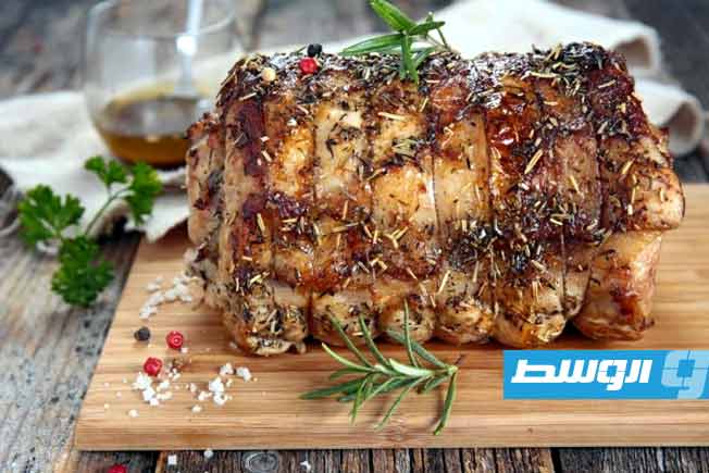 فخذة الخروف المحشية في الفرن