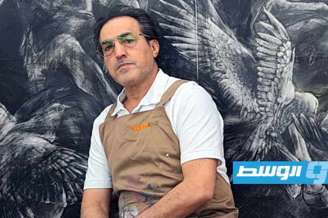 «إسكندر للفنون» يعرض لوحة «النصر يدنو» للفنان علي المنتصر