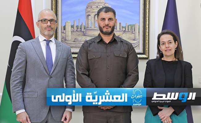 الطرابلسي يطلع السفير الأوروبي على خططه لمكافحة تهريب البشر وضمان الاستقرار