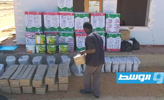 استئناف العمل في مشروع طريق الكفرة - بوزريق 25 فبراير