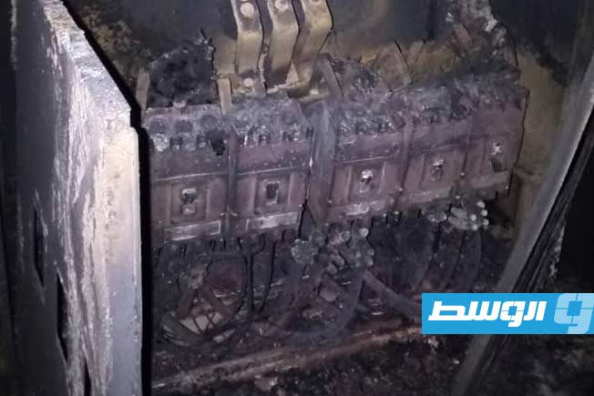 Fire extinguished at a power station in the Salah al-Din area of Tripoli