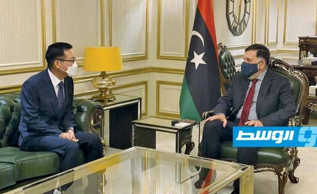 السراج: الوقت مناسب لمساهمة الشركات الكورية في مرحلة البناء بليبيا