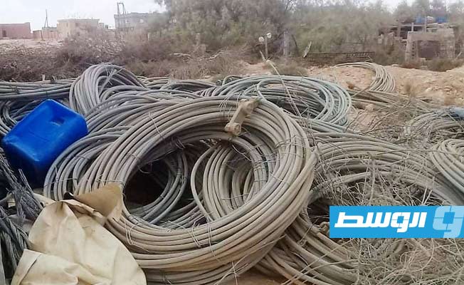 سرقة 750 متر أسلاك كهرباء بدائرة توزيع شرق زليتن