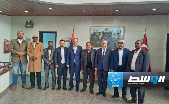 وفد من القوى السياسية لإقليم فزان يلتقي السفير التركي في طرابلس