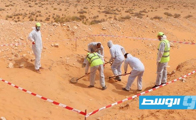 انتشال رفاة جثة مجهولة الهوية في ترهونة