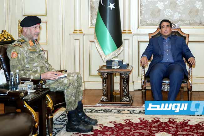 Menfi and Al-Haddad discuss developments in restructuring the military
