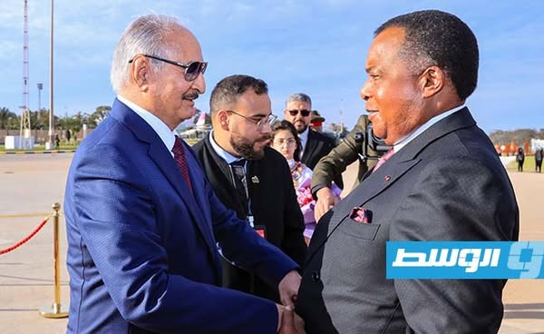 حفتر يقدم لرئيس الكونغو برازافيل مبادرة جديدة لضمان نجاح المصالحة
