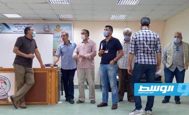 فريق تقييم يتابع الإجراءات التنظيمية والاحترازية بلجان امتحانات الشهادة الثانوية