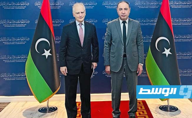 الباعور يبحث مساعي فتح المجال الجوي بين ليبيا واليونان