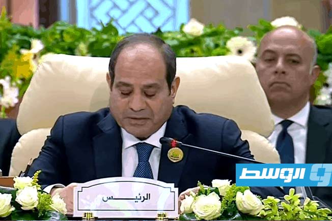 السيسي: القادة العرب اعتمدوا خطة مصر لإعادة إعمار غزة