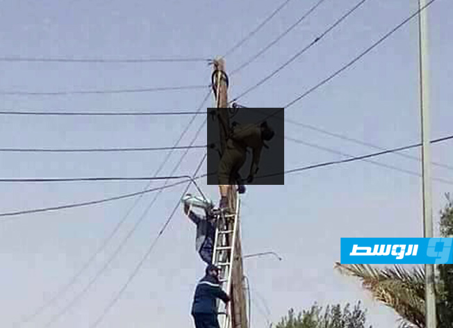 مصرع مهندس صعقا بالكهرباء أثناء إجراء الصيانة الدورية لمحطة بني وليد