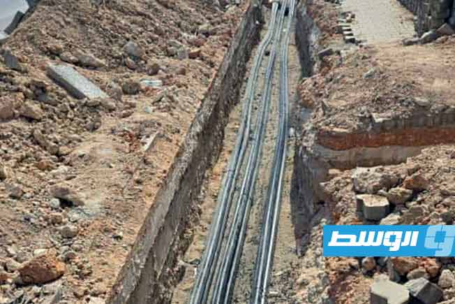 استكمال أعمال ربط محطتي وسط بنغازي والكيش